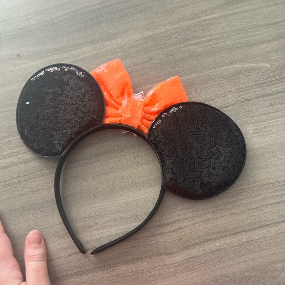 Disney Halloween Orange and Black Minnie Mouse Costume Headband - Picture 2 of 2